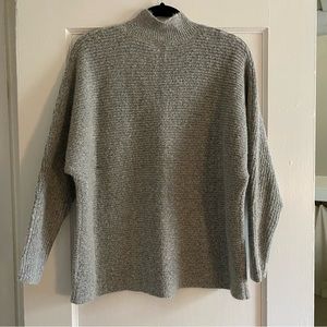 Super Soft Grey Mock Neck Sweater